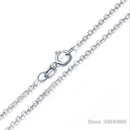 4mm 0.3ct D Color Moissanite Round Brilliant Cutting 18K Gold Plated 45cm 925 Sterling Silver Necklaces Wholesale