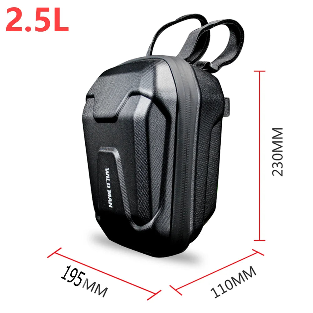 Electric Scooter Front Bag Waterproof Folding EVA Hard Shell Bags Bicycle Handlebar Hanging Bag Carry Bag Storage Accessories