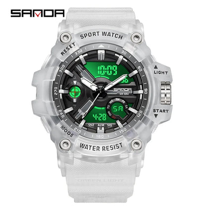 2024 Sports Digital Watches Men Dual Display Watches Quartz Waterproof Wristwatch Quartz Male Clcok Watch For relogio masculino