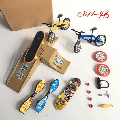 1Set Mini Scooter Two Wheel Scooter Children's Educational Toys Finger Scooter Bike Finger Skateboard Birthday Gift for Boys