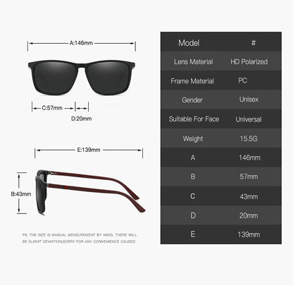 New Fashion Polarized Sunglasses for Men Ultra Light Sun Glasses for Women Trend Outdoor Driving Mirror Luxury Brand Design Uv40