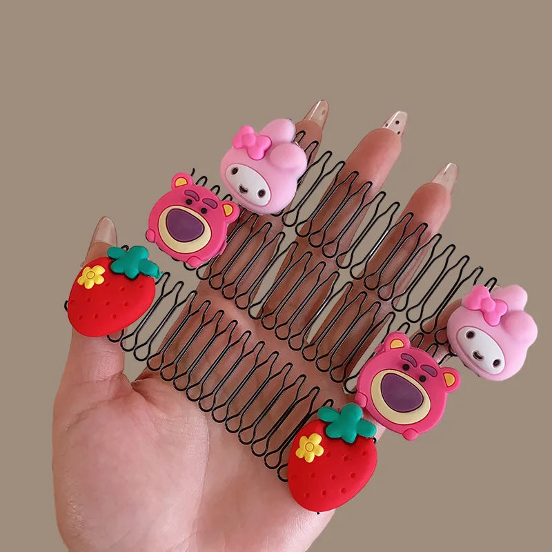 Children's cartoon hair clip, broken hair sorting, bangs hair accessories, girl's hair comb, baby headwear, broken hairpin