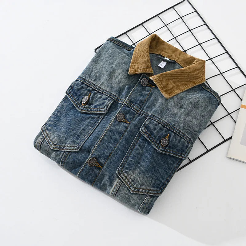 Patchwork Denim Jackets for Men