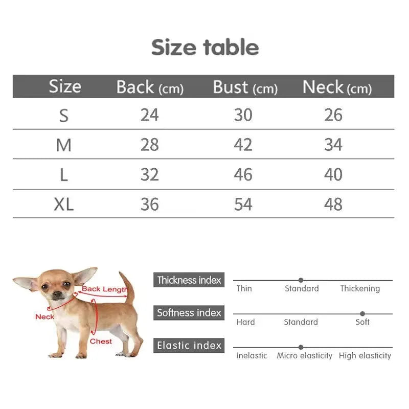 Thickened Warm Dog Coat Jacket Pet Dog Clothes for Small Medium Dogs Fleece Puppy Clothes Chihuahua Yorkshire Clothing