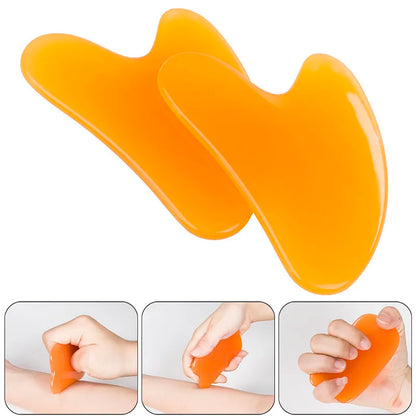 Heart Shape SPA Massage Durable Resin Gua sha Scraping Massage Scraper Face Massager Acupuncture Guasha Board Massager for face