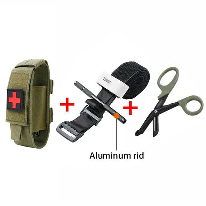 First Aid Kit Tourniquet Molle Survival Set Pouch Nursing Holder Scissors Bag Outdoor Equipment spinning