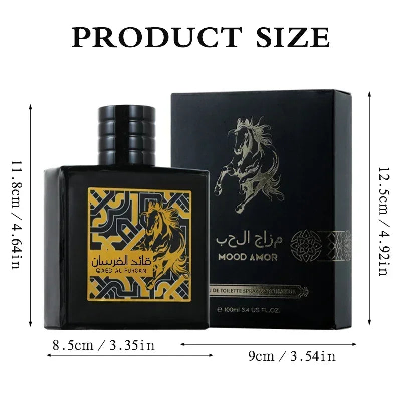 90ml High Quality Men's Perfume Dubai Prince Men Perfumes Cologne lasting Fragrance Fresh Pheromone Profumi Body Spray Daily Use