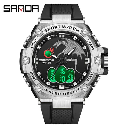 New Luxury Brand Fashion Watch Men's LED Digital Watch G outdoor professional waterproof military sports watch relojes hombre