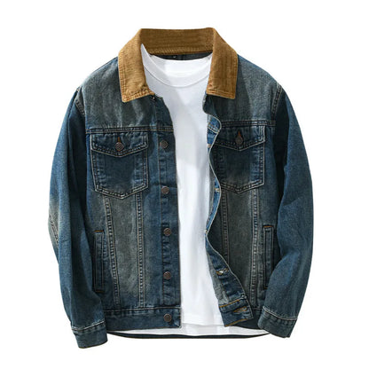 Patchwork Denim Jackets for Men