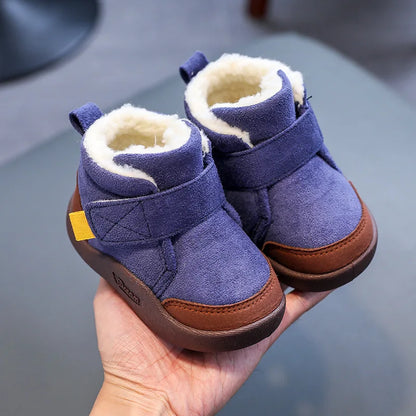 Toddler Baby Boots Winter Boys Girl Warm Baby Snow Boots Plush Soft Bottom Infant Shoes Newborn Baby Outdoor Sneakers Kids Shoes