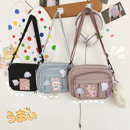 New Kawaii Bag Girls 2024 New JK Transparent Bag Small Crossbody Bag For Women Purses and Handbags Shoulder Bag Itabag Bolso