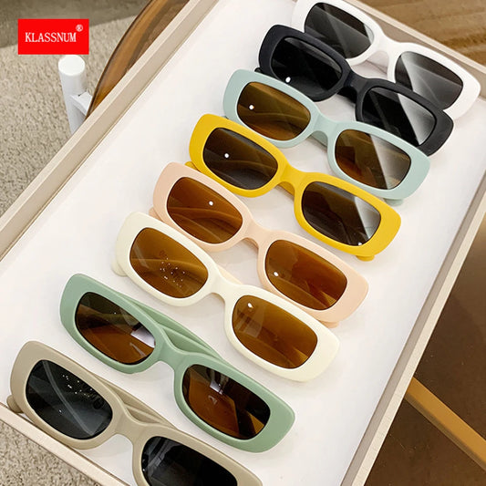 Kids Sunglasses 2-10 Years Girls Boys Retro Rectangle Glasses Children Vintage Eyewear UV400 Sun Protection Eyeglasses 2023 New