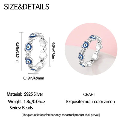 Hot Sale S925 Sterling Silver Rings For Women Fashion Retro Style Ring Magic Eye Ring Making Jewelry Gift Party Engagement New