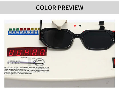 LNFCXI Fashion Square Sunglasses Women Brand Designer Retro Black Eyewear Shades UV400 Men Trending Sun Glasses