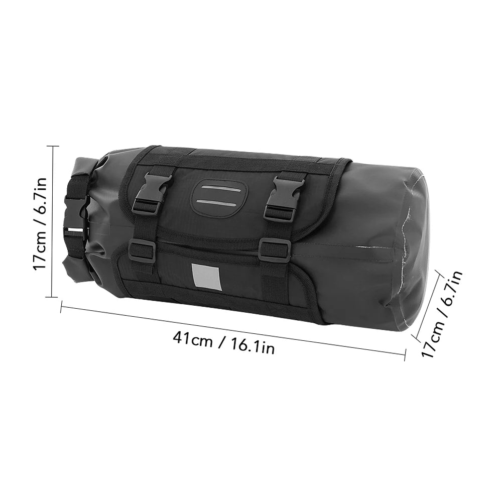 Waterproof Bike Handlebar Bag Front Bicycle Dry Pack Large Capacity Cycle Front Storage Bag for Road Bike MTB Mountain Bike