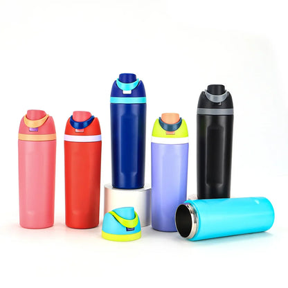 Vacuum Insulated Water Bottle with Straw