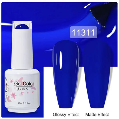 Clou Beaute Gel Nail Polish Pretty Color Salon Professional Sugar Nails Art Gels Varnish Soak Off UV LED 15ml Gel Polish Lacquer