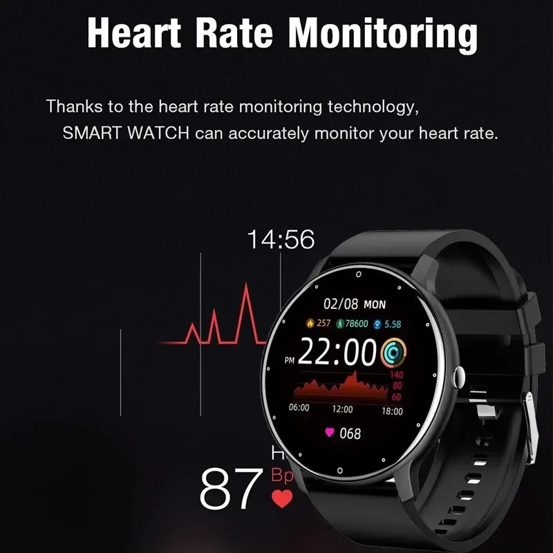 Smart Watch Men Bluetooth Call 24H Heart Rate Monitor Women Sports Fitness IP67 Waterproof Smart Watch For Android IOS 2024 New