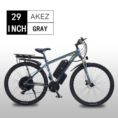 Ebike AKEZ 1000W CityElectricBike Detachable 13Ah Battery Electric Bike 60 Mile Range Dual Disc Brake Alloy Electric Bike