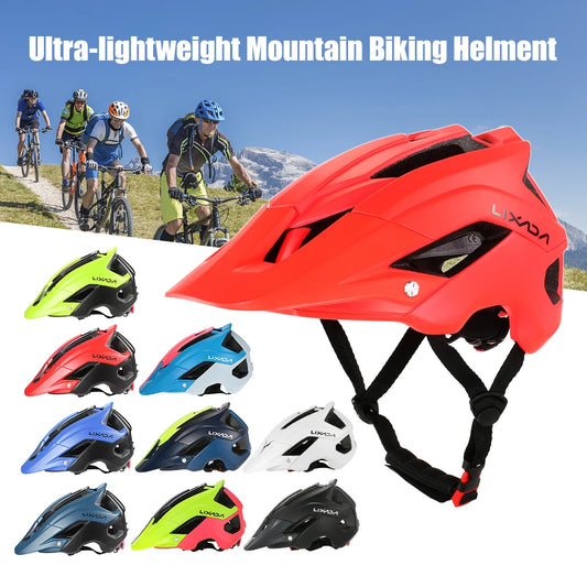 Lixada Ultralight Mountain Bike Helmet Men Cycling Bicycle Helmet Sports Safety Protective Helmet 13 Vents Bke Accesories