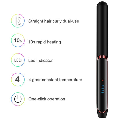 Professional Hair Straightener Ceramic Ionic Fast Heat-Up Hair Flat Iron Negative Ion  Iron Lcd Display Hair Straightener