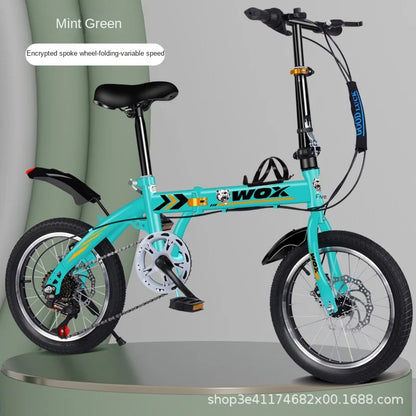 Cooya Folding Mini Lightweight Adult Portable Free Installation 16 "20" College Student Variable Speed Bike Велосипед 20 Дюймов