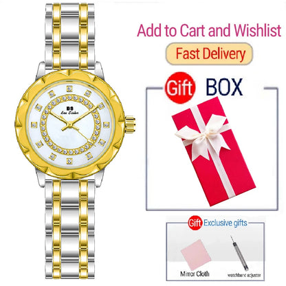 Top Brand Elegant Women Watches Luxury Rhinestone Ladies Wrist Watches Rose Gold Clock Watches For Women relogio feminino