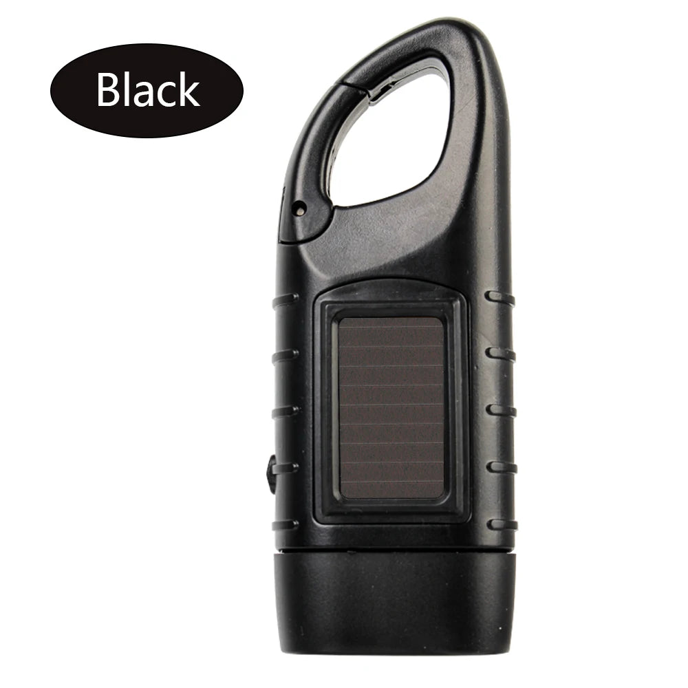 Tent Light Solar Power Torch Lantern Hand Crank Dynamo LED Flashlight Portable for Outdoor Camping Mountaineering