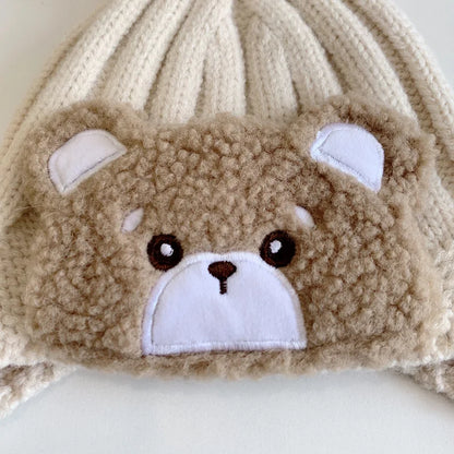 Cartoon Baby Earmuff Hat Cute Bear