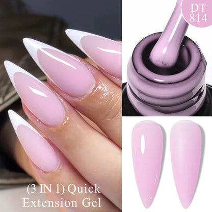 7ml Pink Clear Rubber Base Gel Nail Polish