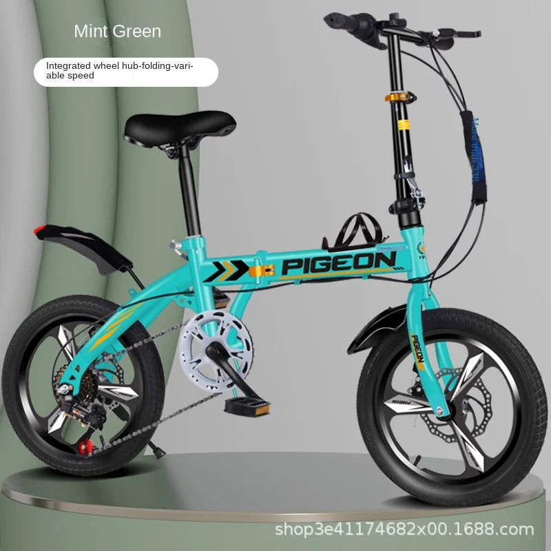 Cooya Folding Mini Lightweight Adult Portable Free Installation 16 "20" College Student Variable Speed Bike Велосипед 20 Дюймов