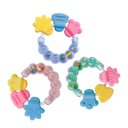 Silicone Teethers for Baby Things Newborn Chews Food Grade Teethers Training Bed Toy  Baby fruit item Feeding Infant Rattle