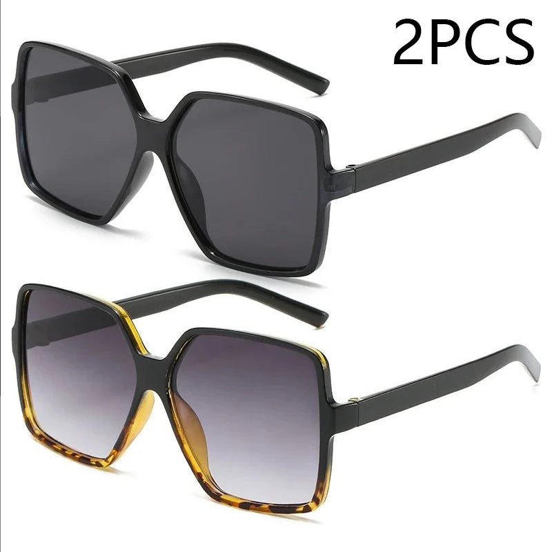 New Trend Full-frame Large Square Sunglasses Fashion Y2k Ladies Sunglasses