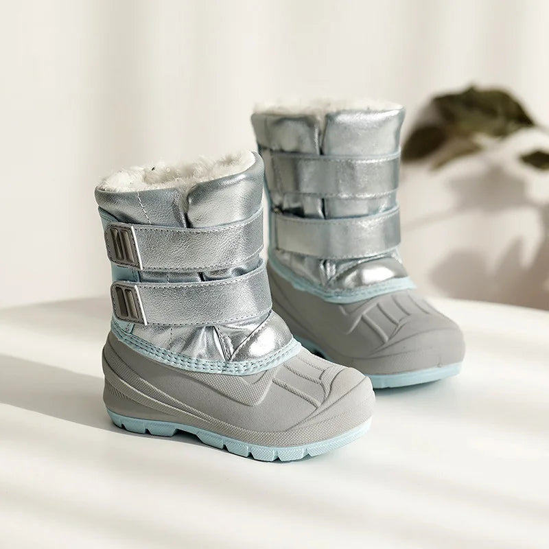 Girls Unicorn Snow Boots Waterproof Slip Resistant