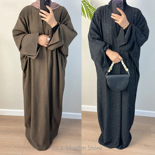 Robe Femme Musulmane Eid Muslim Autumn Thicken Abayas Morocco Kaftan Islam Dubai Kebaya Modest Dresses Long Loose Clothing