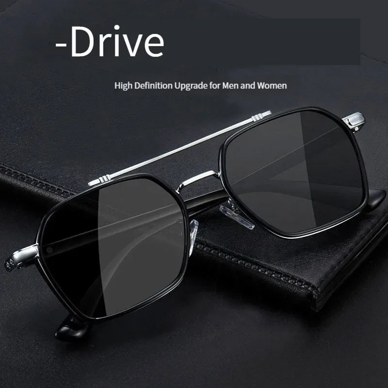 Fashion Polarized Square Metal Sunglasses Women Men Trending Products Polaroid Car Driving Glasses Double Beam Oculos Masculino