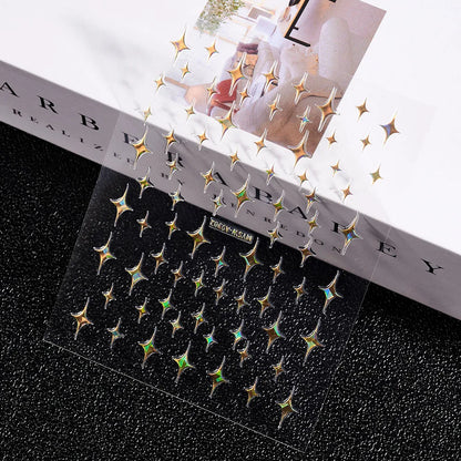 Christmas 5D Embossed Snowman Snowflakes Nail Art Stickers 8*10cm