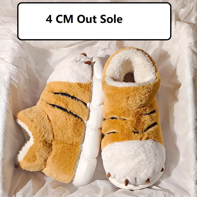 New tiger paw slippers