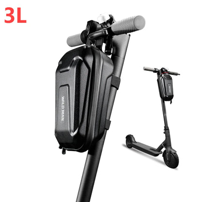 Electric Scooter Front Bag Waterproof Folding EVA Hard Shell Bags Bicycle Handlebar Hanging Bag Carry Bag Storage Accessories