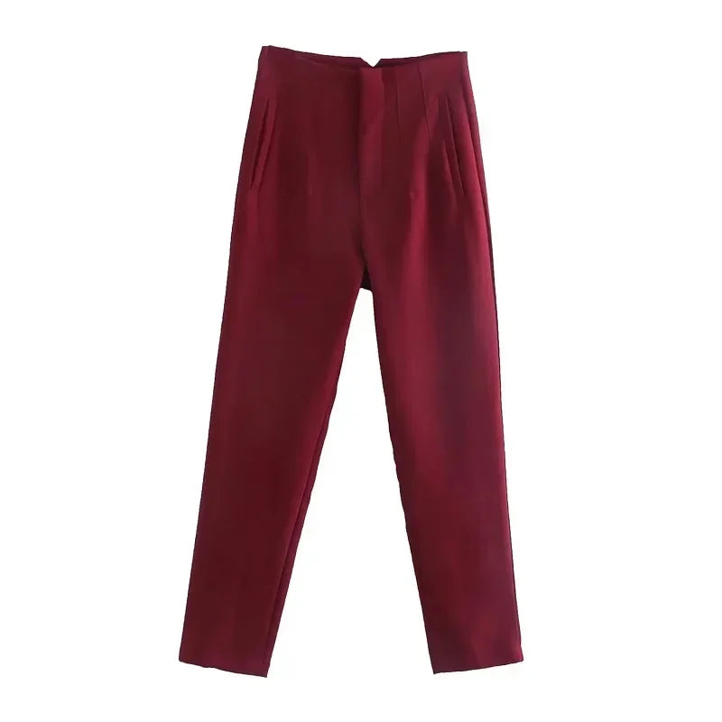 Fashion Office Wear High waist Pants