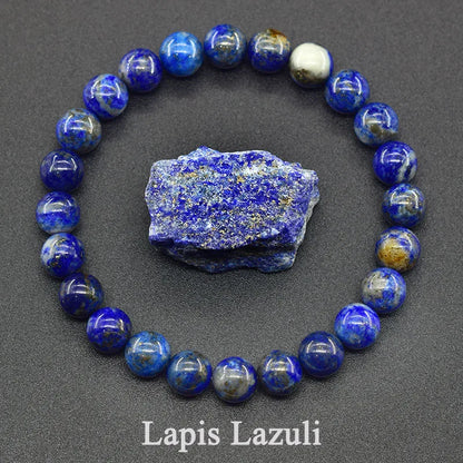 Original Reiki Blue Apatite Beads Bracelets Men Women Natural Stone