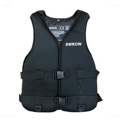 SWROW Professional Life Jacket Buoyancy Suit Portable Fishing Vests Waterproof Sea Fishing Adjustable Vest Outdoor Sports