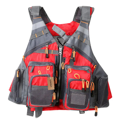 Lixada Padded Fishing Life Vest 209lb Bearing Life Safety Jacket Swimming Sailing Waistcoat Vest Floatation Floating Device