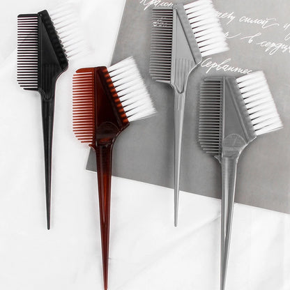 1pcs Hair Coloring Brush Double-sided Hair Dye Applicator Professional Hairdressing Comb DIY Salon Barber Brush Accessories