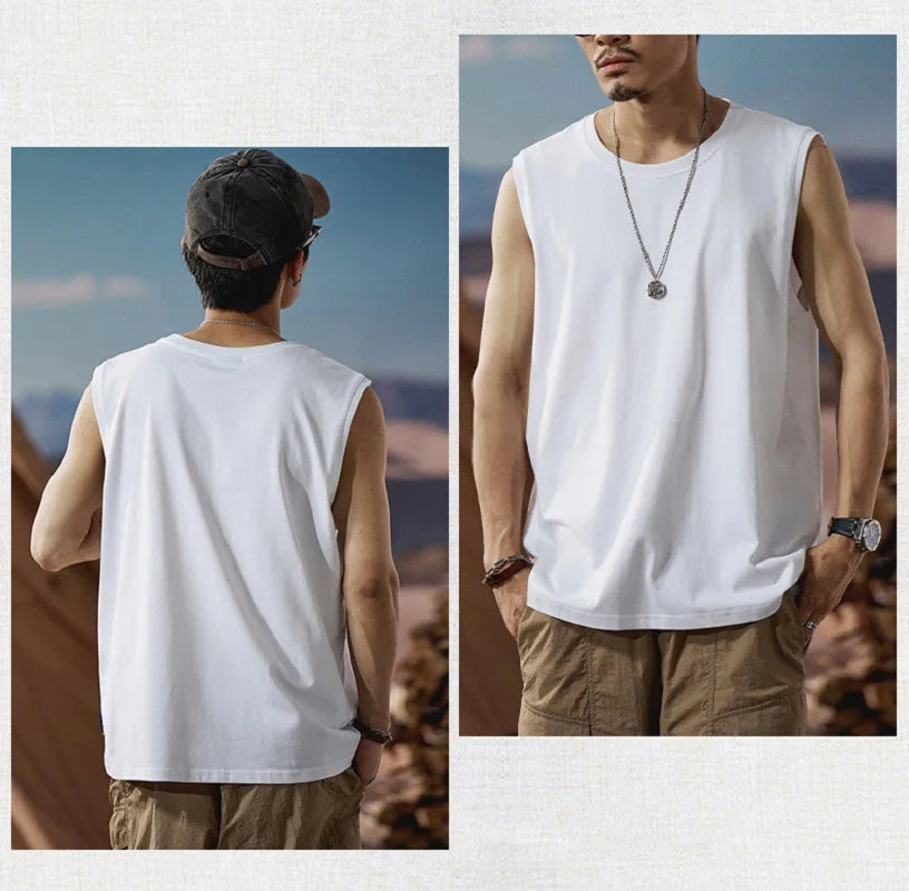 New Men's Gym Tank Top Fitness Training Clothing Quick-drying Loose Bodybuilding Sleeveless Shirt Men Fashion Basketball Vest