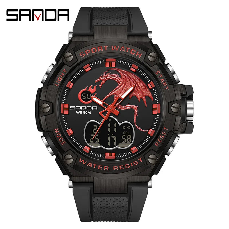 New Luxury Brand Fashion Watch Men's LED Digital Watch G outdoor professional waterproof military sports watch relojes hombre