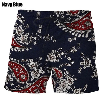 Ink Painting 3D Swimming Shorts Men Summer New Short Trunks Casual Comfort Beach Shorts Masculino Skateboarding Swimsuit