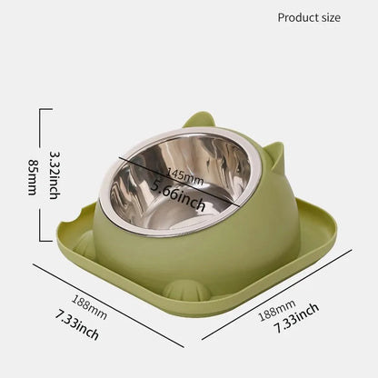 Fun Shaped Anti Tipping Cat Bowl With Added Water to Prevent Ants