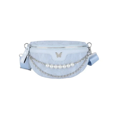 PU Car Stitching 2024 Hot Selling Waist Bag Zipper Bow Casual Chest Bag Versatile Soft Popular Trend Women's Crossbody Bag