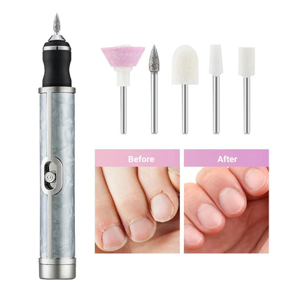 LULAA Nail Drill Kit Professional Electric Nail File Cordless Manicure and Pedicure Set Hand Foot Nail Care Trimmer Buffer Tools